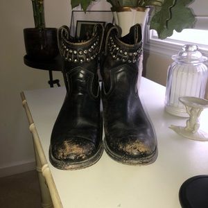 Frye Diana Studded Ankle Boots